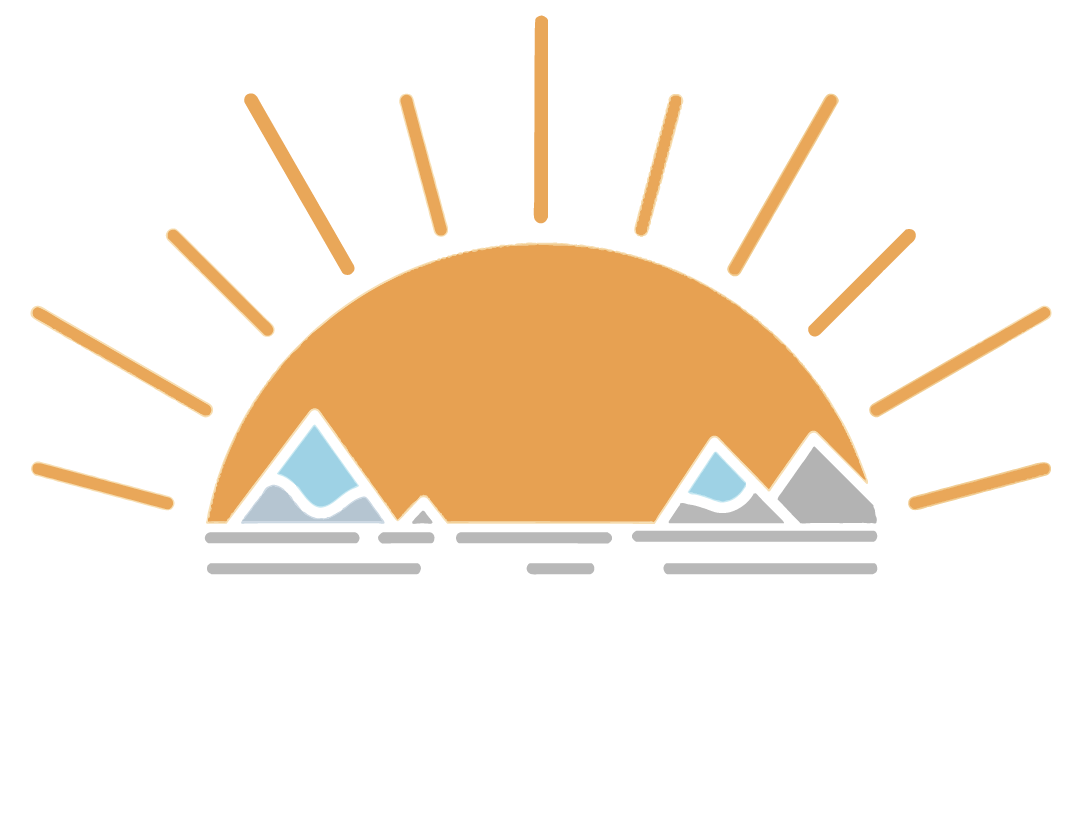 A graphic with a sun, mountains, and the text "Horizons East" is displayed.